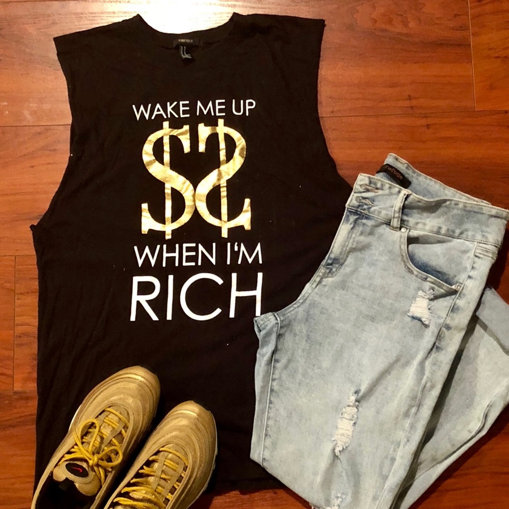 Forever21 Graphic Muscle Tank